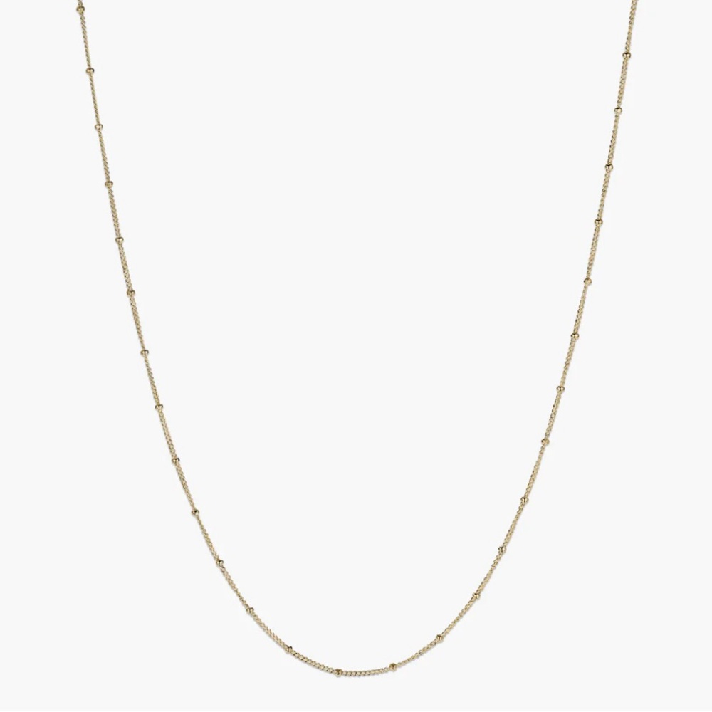 MEJURI New 14k Yellow Gold Spheres Chain Necklace